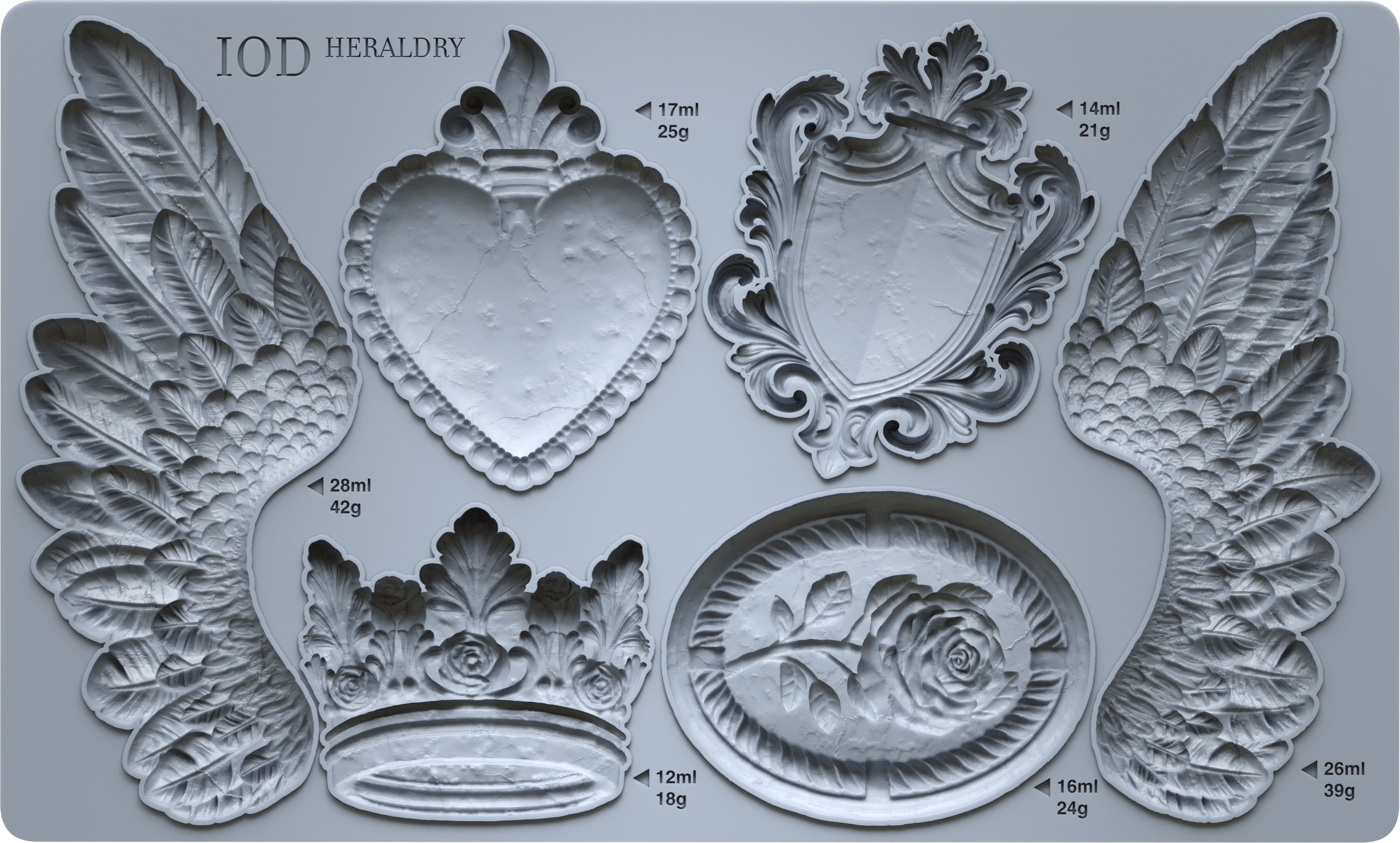 Heraldry 6x10 IOD Mould