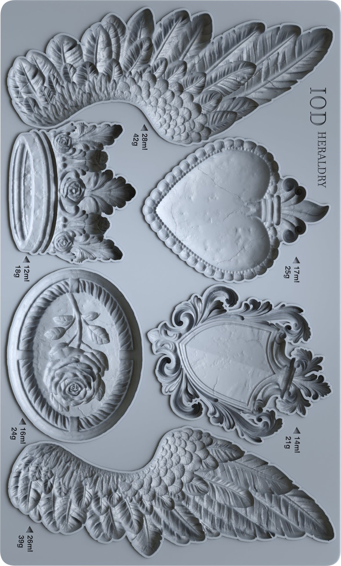 Heraldry 6x10 IOD Mould