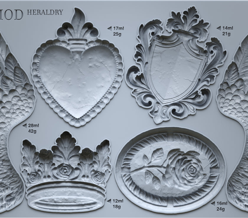 Heraldry 6x10 IOD Mould