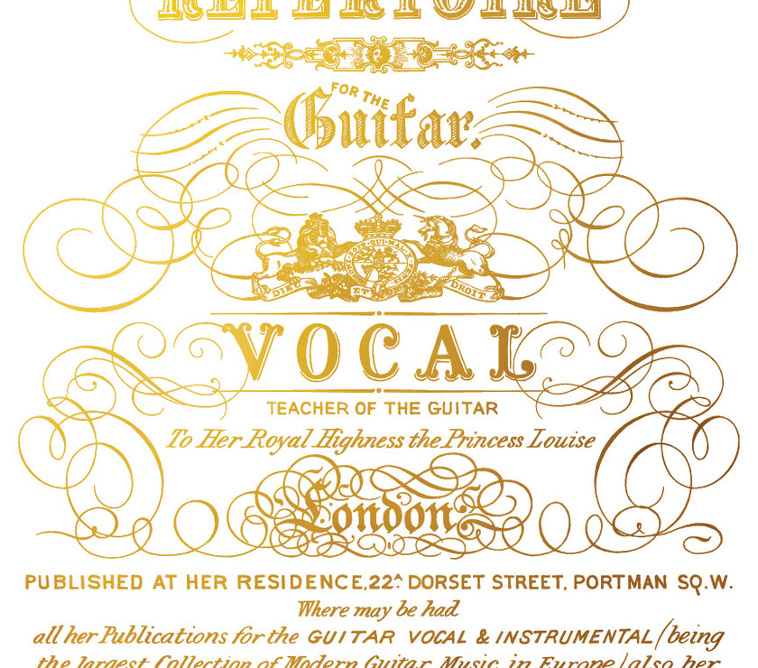 Curated Signage Gilded IOD Decor Transfer