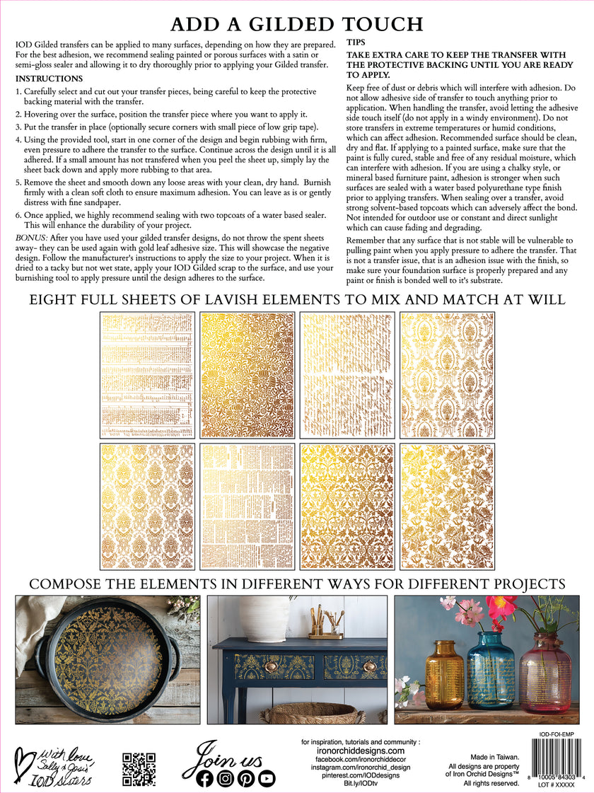 Emporium IOD Foil Transfer 12x16 Pad