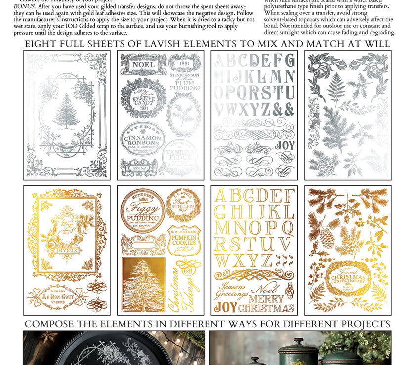 Figgy & Flourish IOD Foil Transfer 8x12 Pad