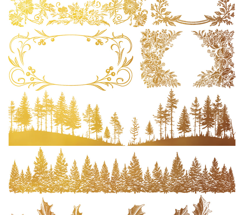 Tinsel Gilded Transfer