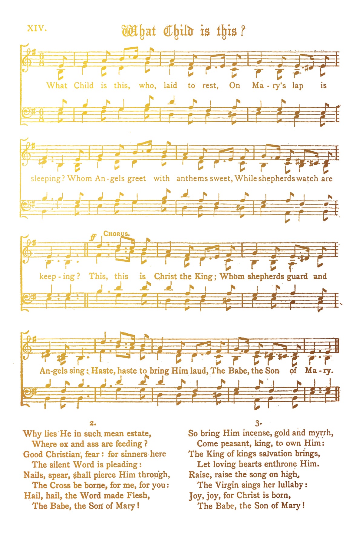 Tinsel Gilded Transfer