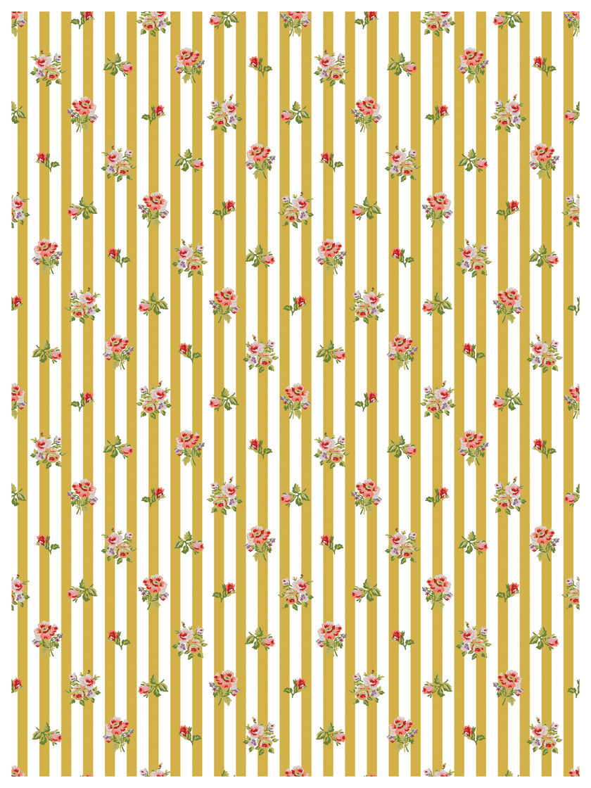 Ditsy Blooms IOD Paint Inlay 12x16 Pad