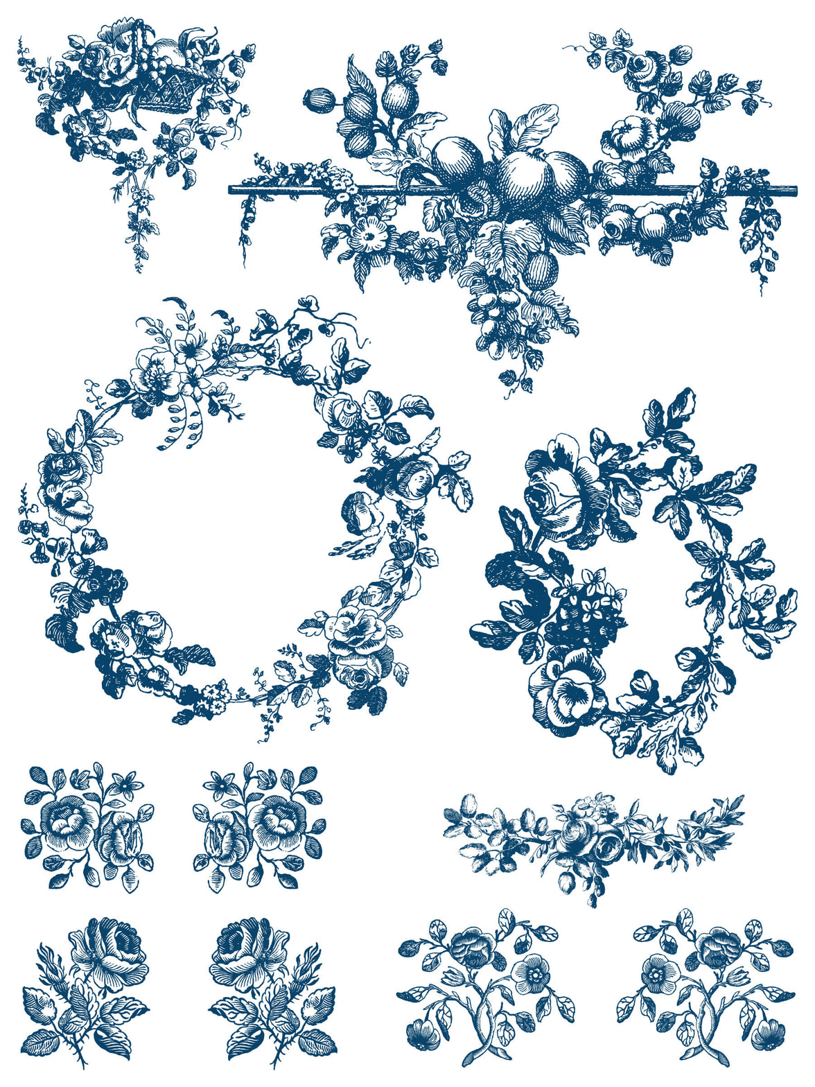 Delft Traditions Azure  IOD Paint Inlay