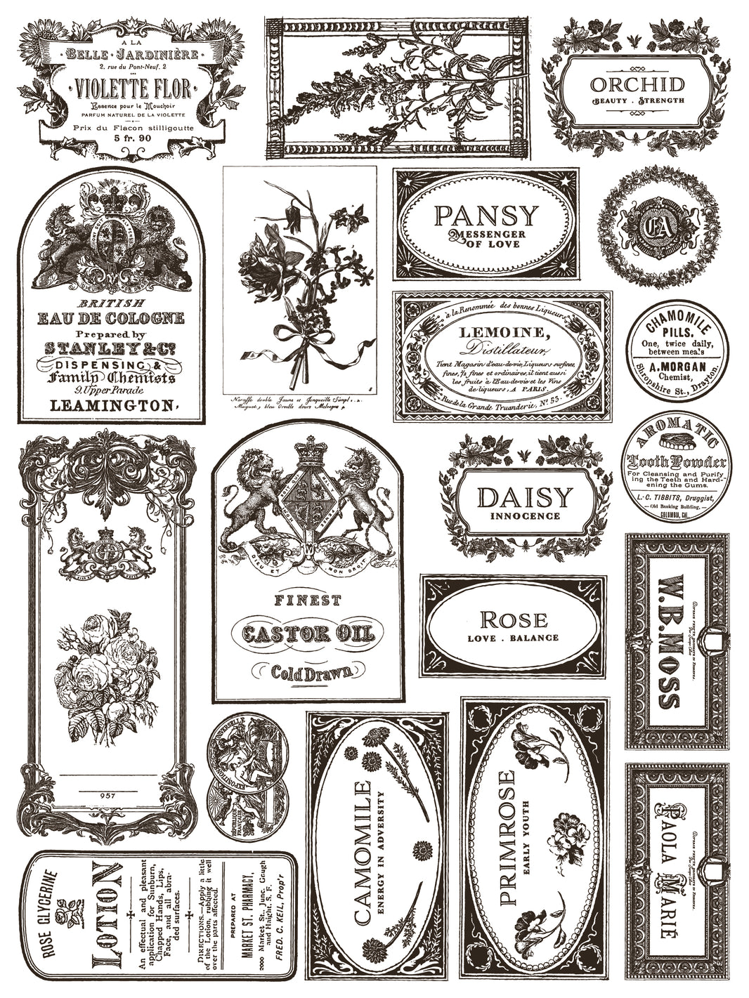 Floriography IOD Paint Inlay 12x16 Pad