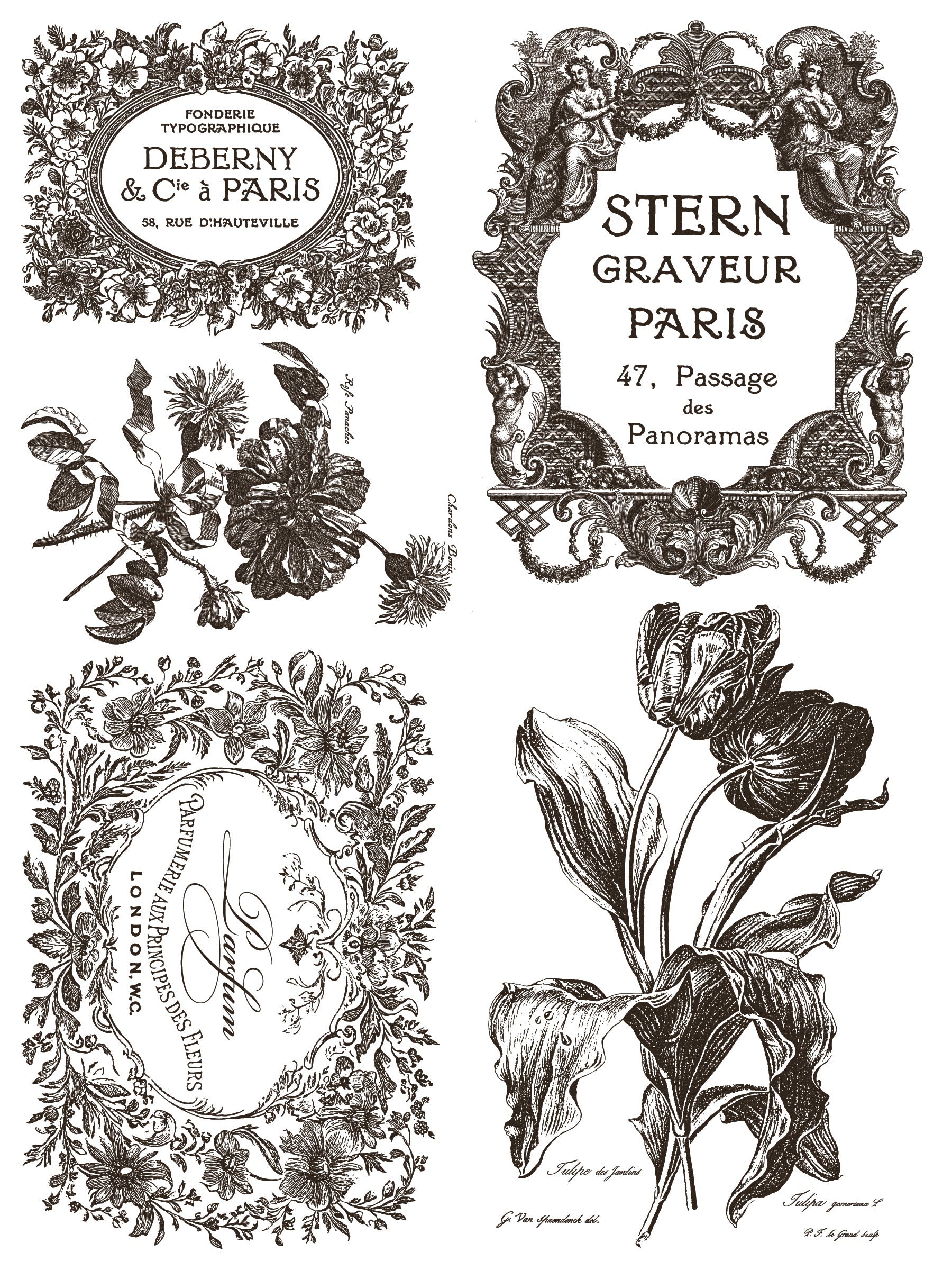 Floriography IOD Paint Inlay 12x16 Pad