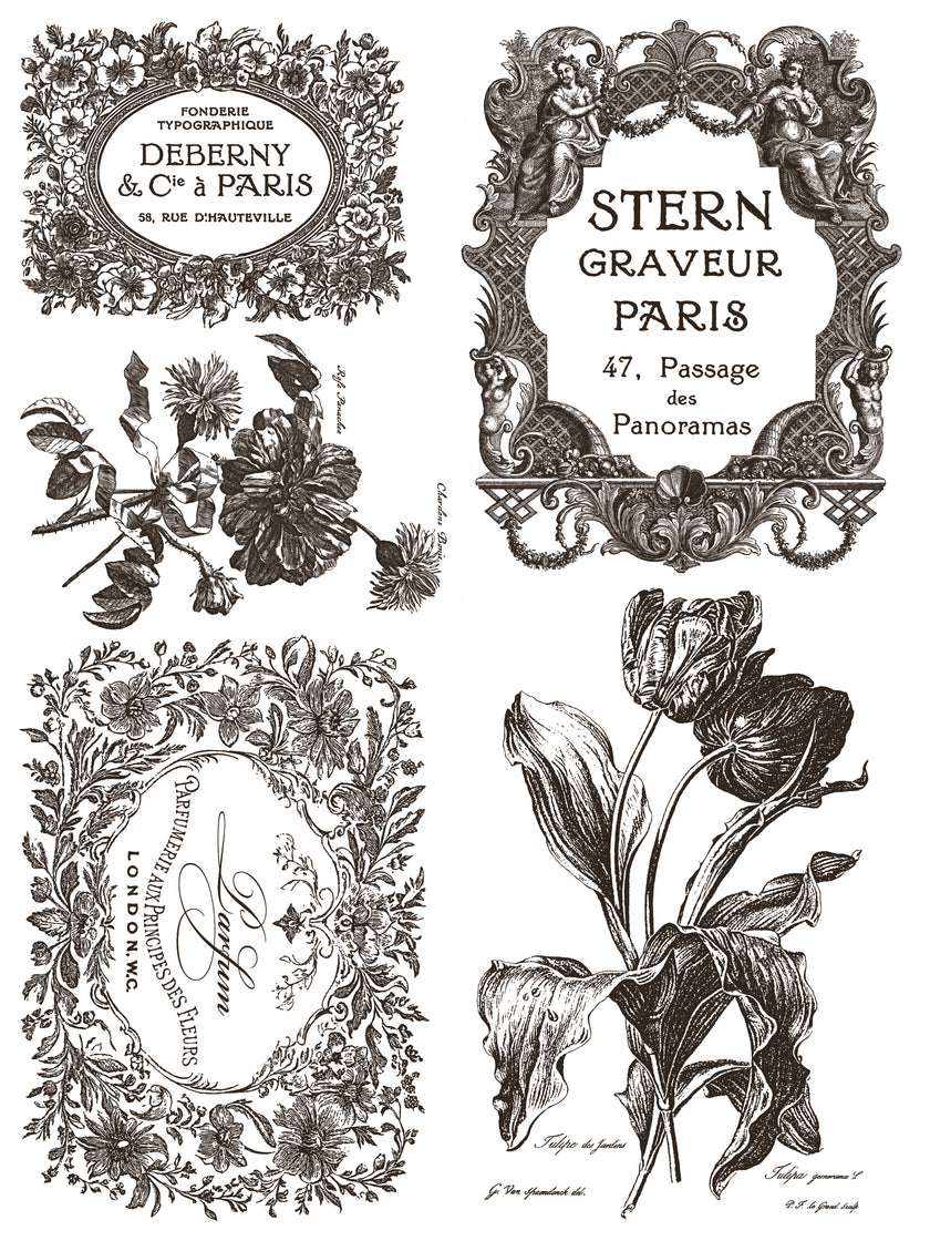 Floriography IOD Paint Inlay 12x16 Pad