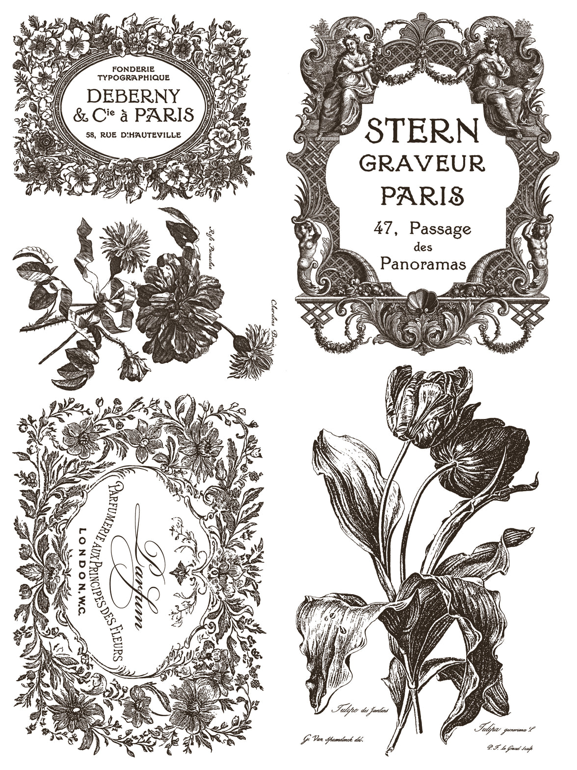 Floriography IOD Paint Inlay 12x16 Pad