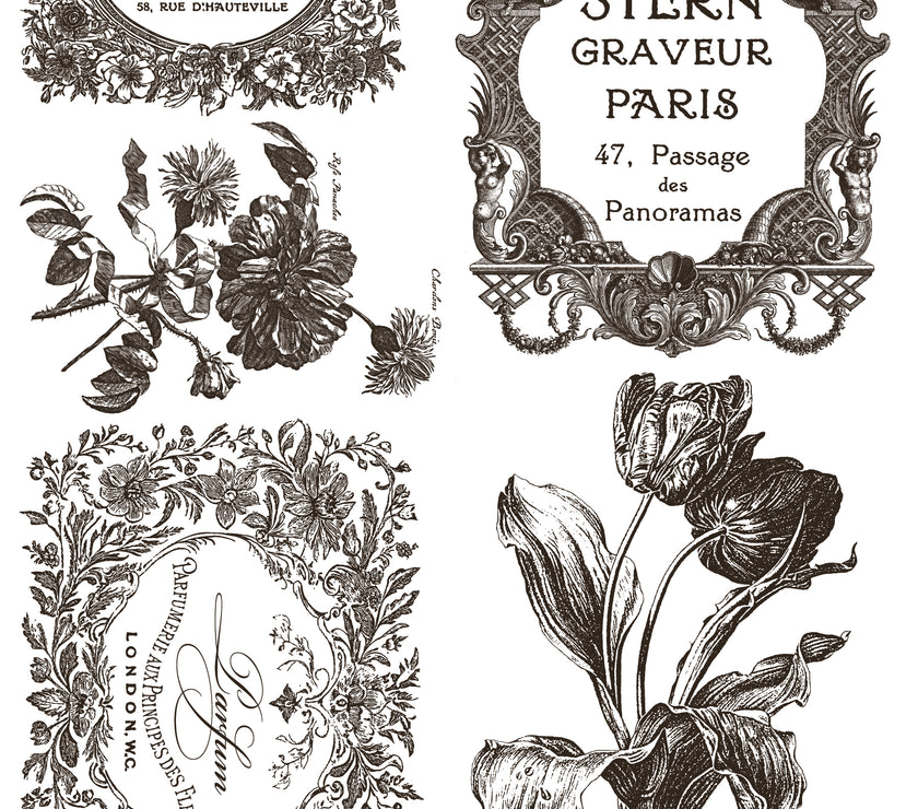 Floriography IOD Paint Inlay 12x16 Pad