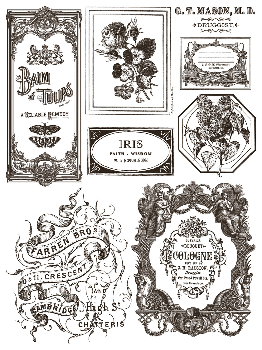 Floriography IOD Paint Inlay 12x16 Pad