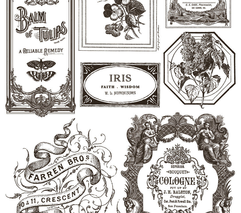 Floriography IOD Paint Inlay 12x16 Pad