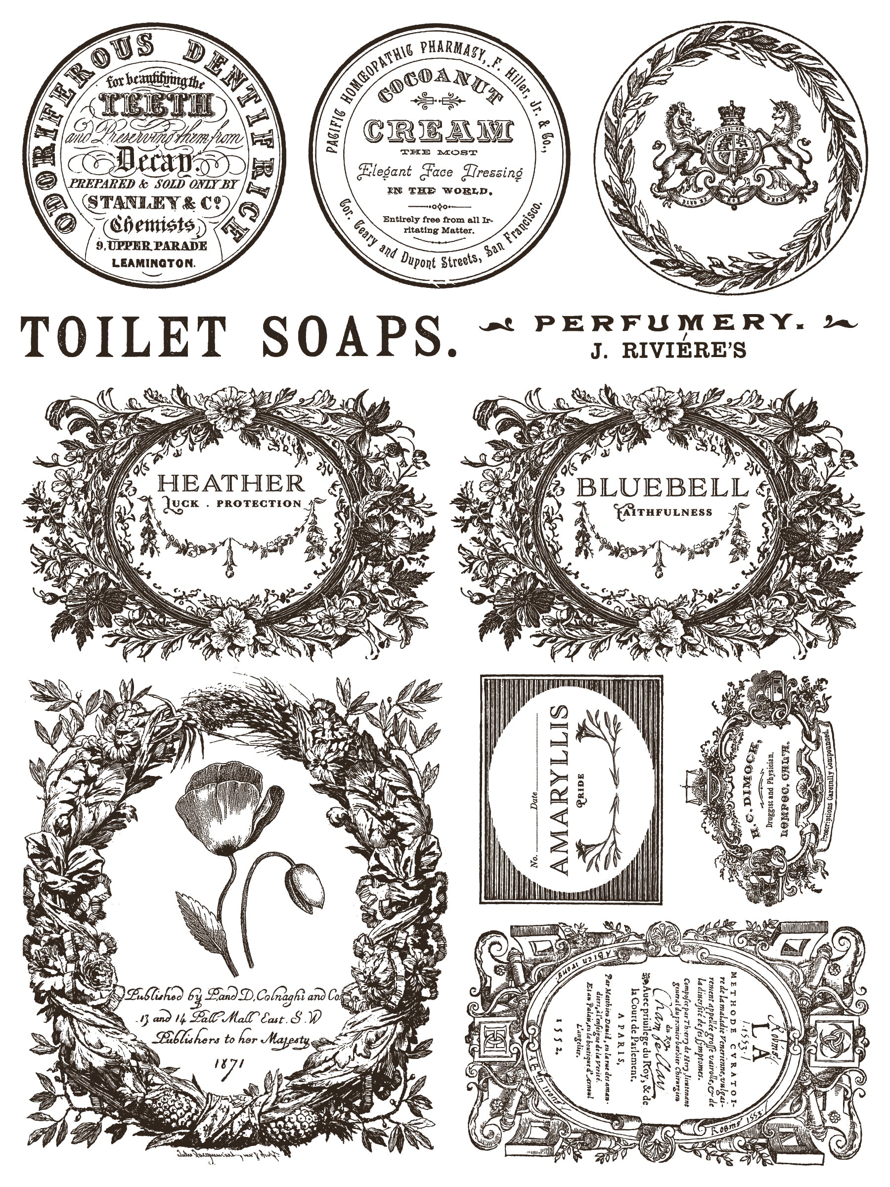 Floriography IOD Paint Inlay 12x16 Pad