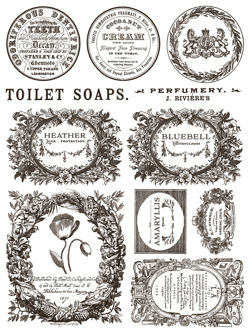 Floriography IOD Paint Inlay 12x16 Pad