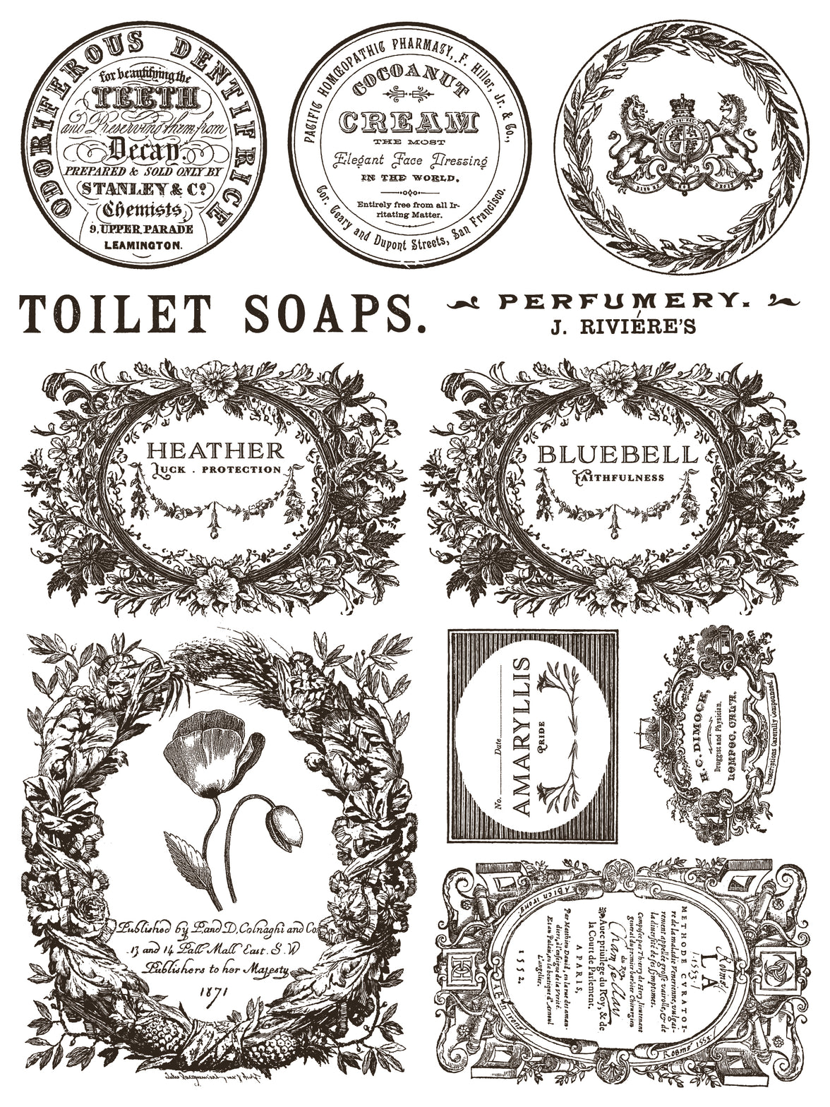 Floriography IOD Paint Inlay 12x16 Pad