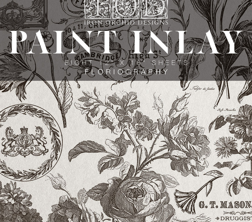Floriography IOD Paint Inlay 12x16 Pad