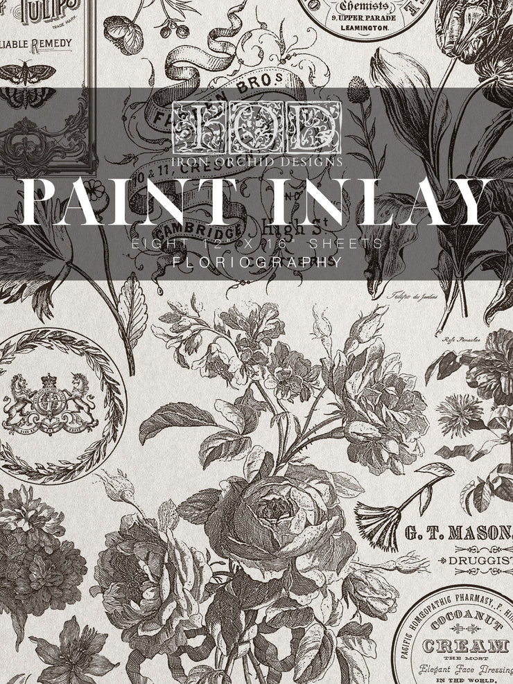 Floriography IOD Paint Inlay 12x16 Pad