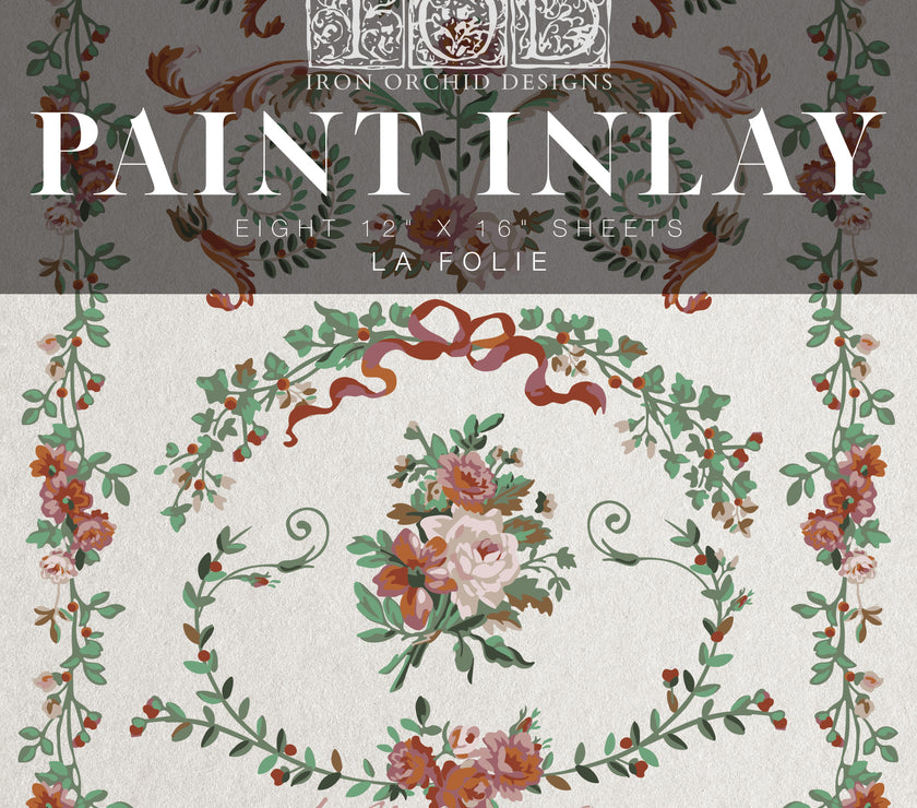 La Folie IOD Paint Inlay 12x16 Pad