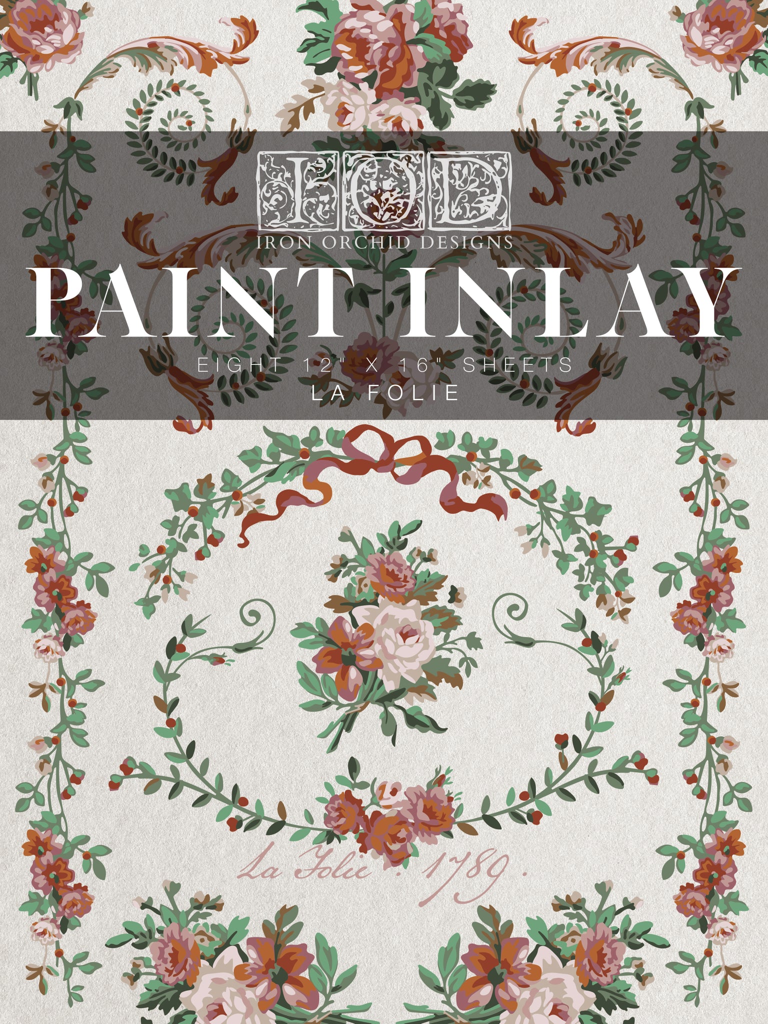 La Folie IOD Paint Inlay 12x16 Pad