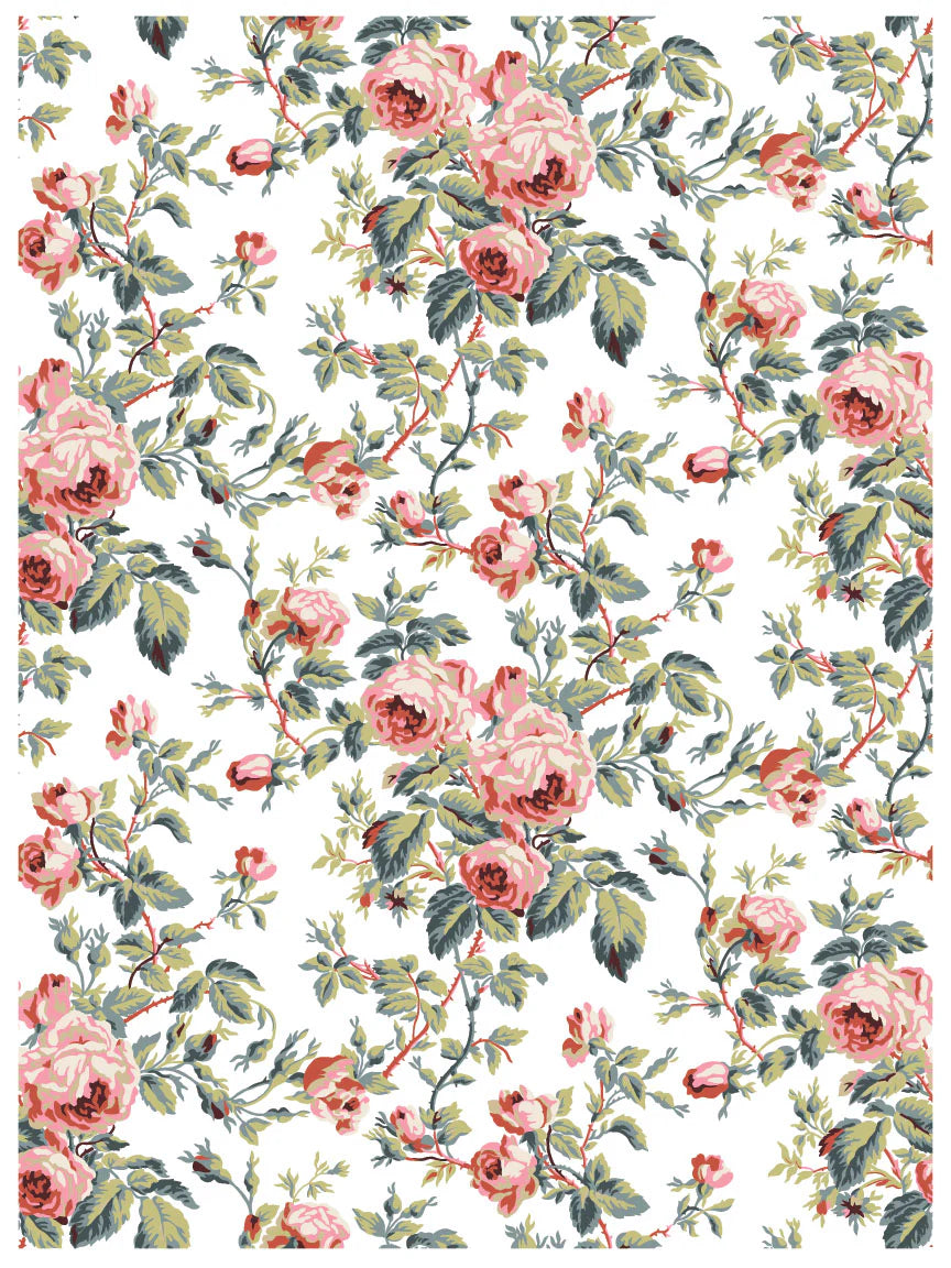 Lattice Rose  IOD Paint Inlay