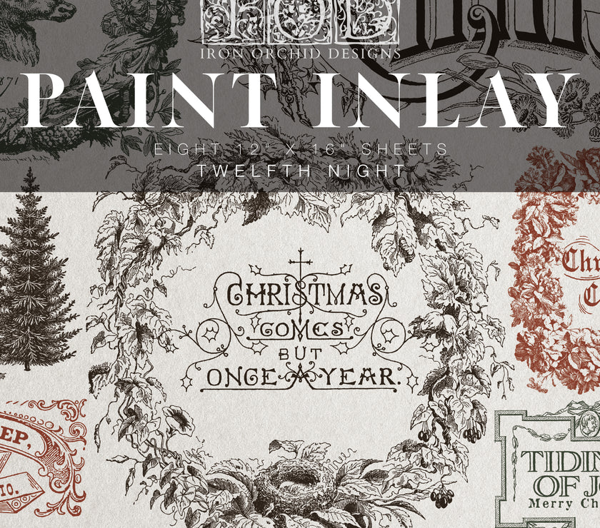 Twelfth Night IOD Paint Inlay 12x16 Pad