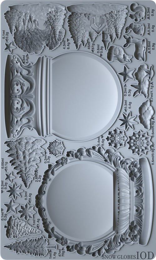 Snow Globes 6x10 IOD Mould