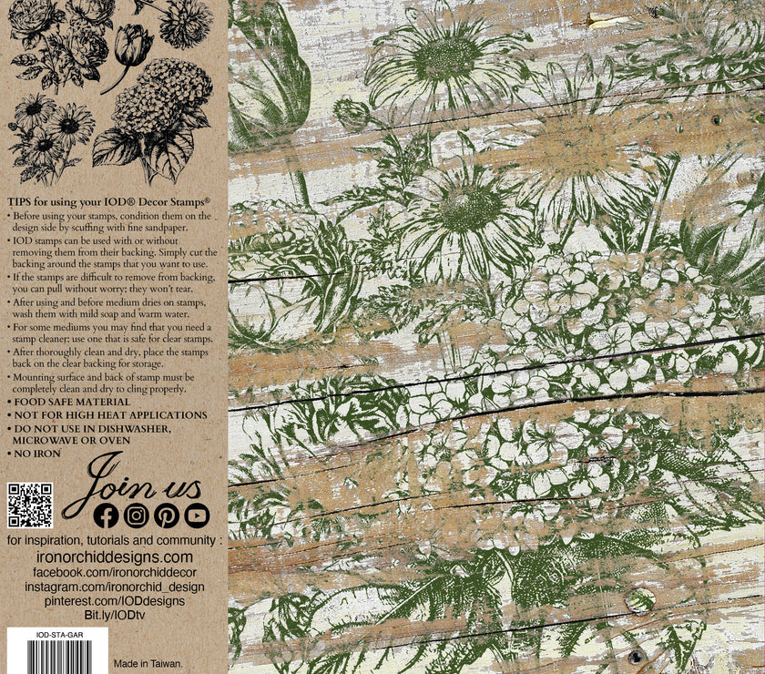Garden Bouquet IOD Décor Stamp