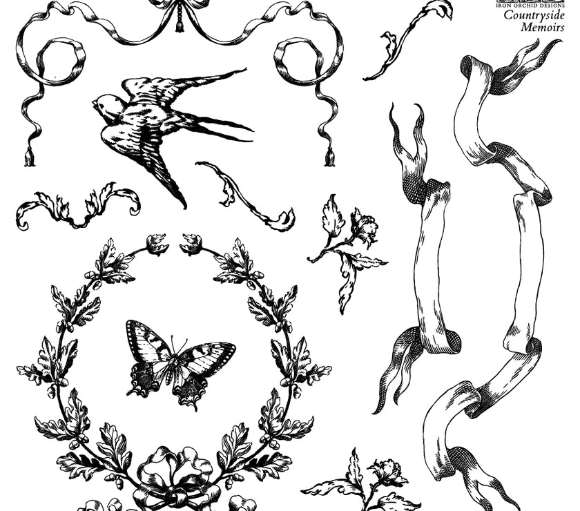 Countryside Memoirs 6X6 IOD STAMP™