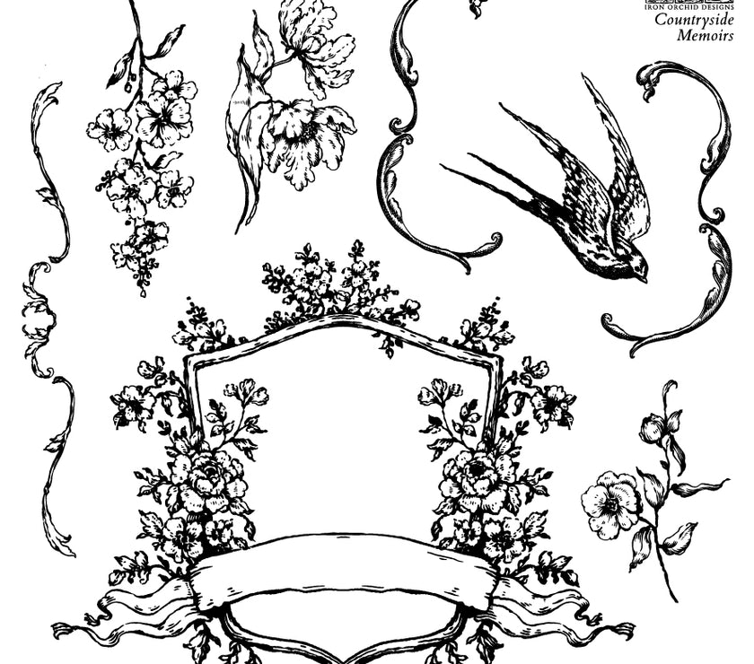 Countryside Memoirs 6X6 IOD STAMP™