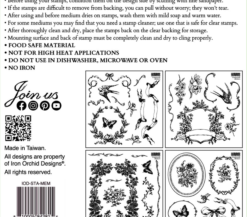Countryside Memoirs 6X6 IOD STAMP™