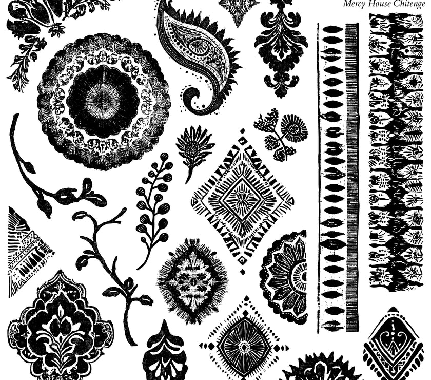 Mercy House Chitenge 12x12 IOD Stamp