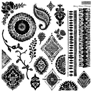 Mercy House Chitenge 12x12 IOD Stamp