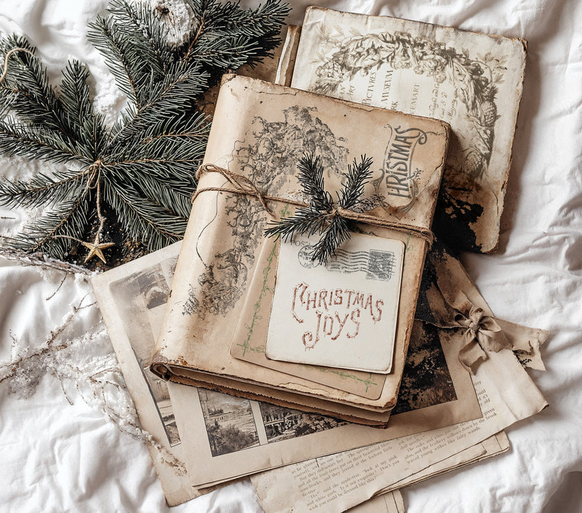 Christmas Post 12x12 IOD Stamp