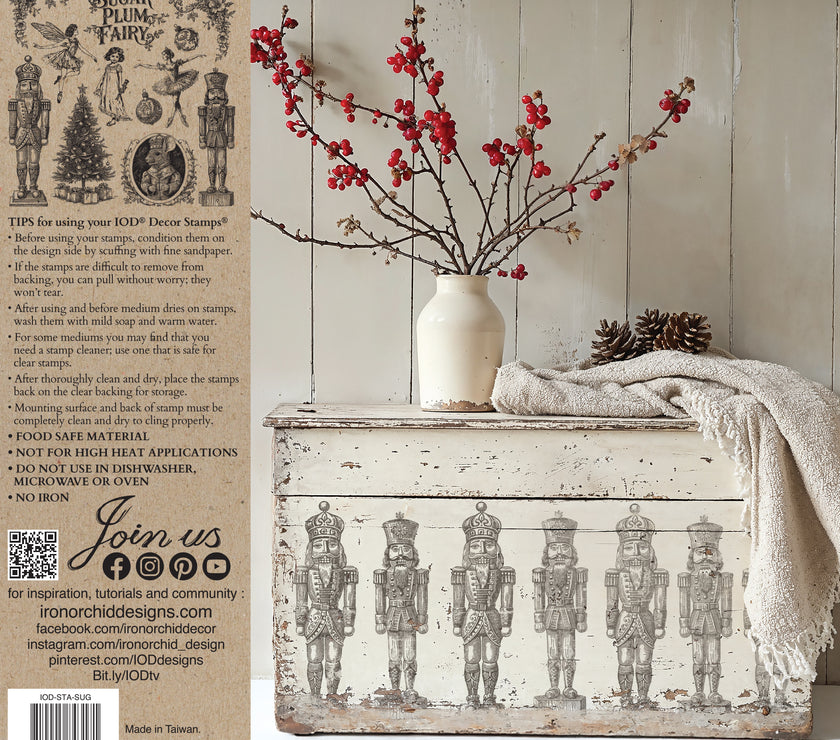 Sugar Plum 12x12 IOD Stamp