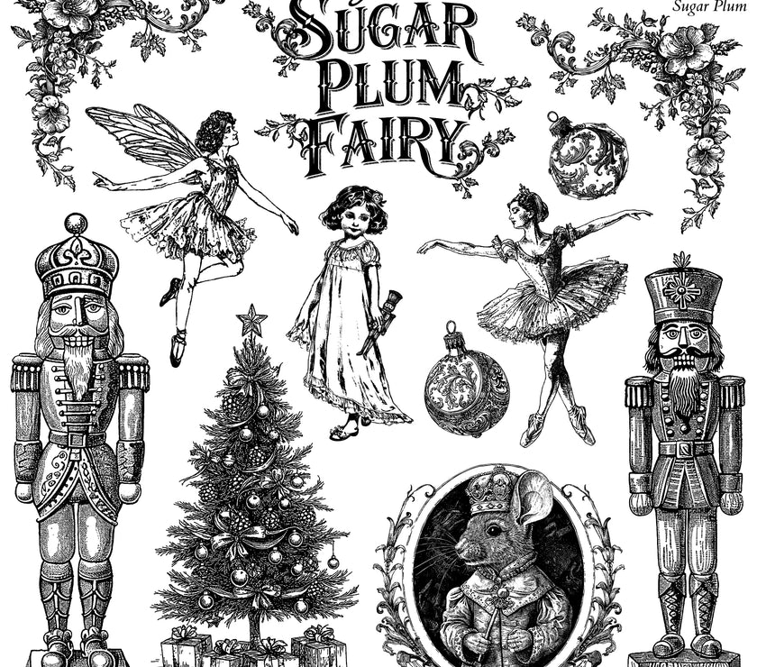 Sugar Plum 12x12 IOD Stamp