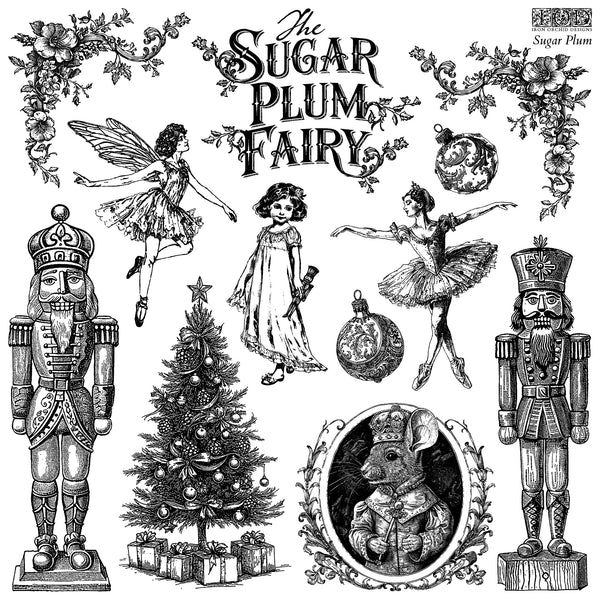 Sugar Plum 12x12 IOD Stamp
