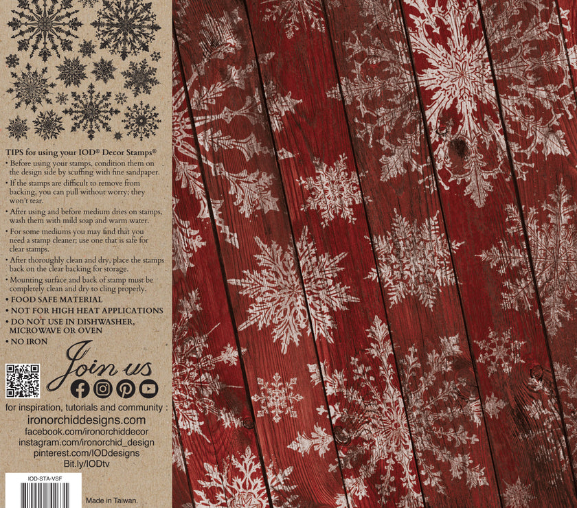 Vintage Snowflakes Décor Stamp