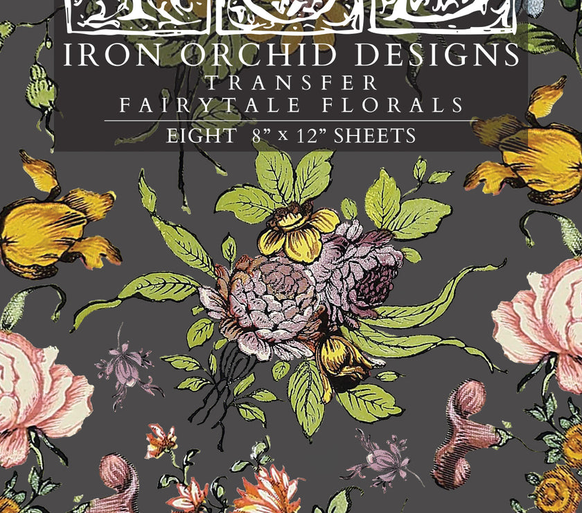 Fairytale Floral IOD Transfer