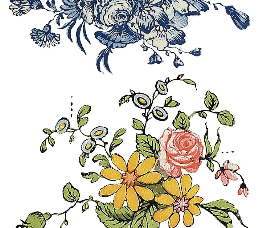 Fairytale Floral IOD Transfer