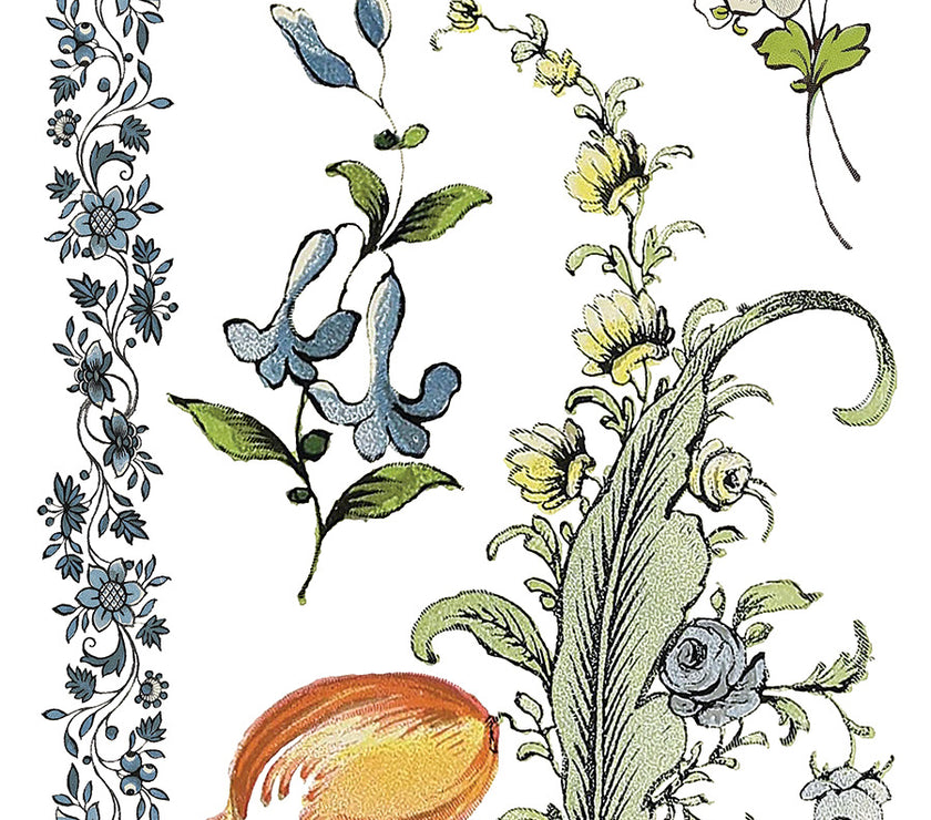 Fairytale Floral IOD Transfer