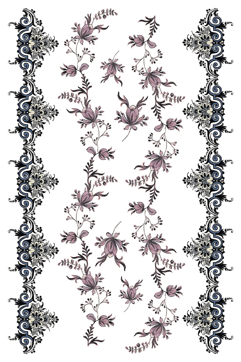 Fairytale Floral IOD Transfer