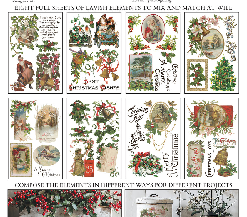 Christmas Joy IOD Transfer 8x12 Pad