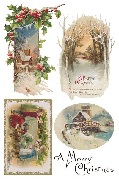 Christmas Joy IOD Transfer 8x12 Pad