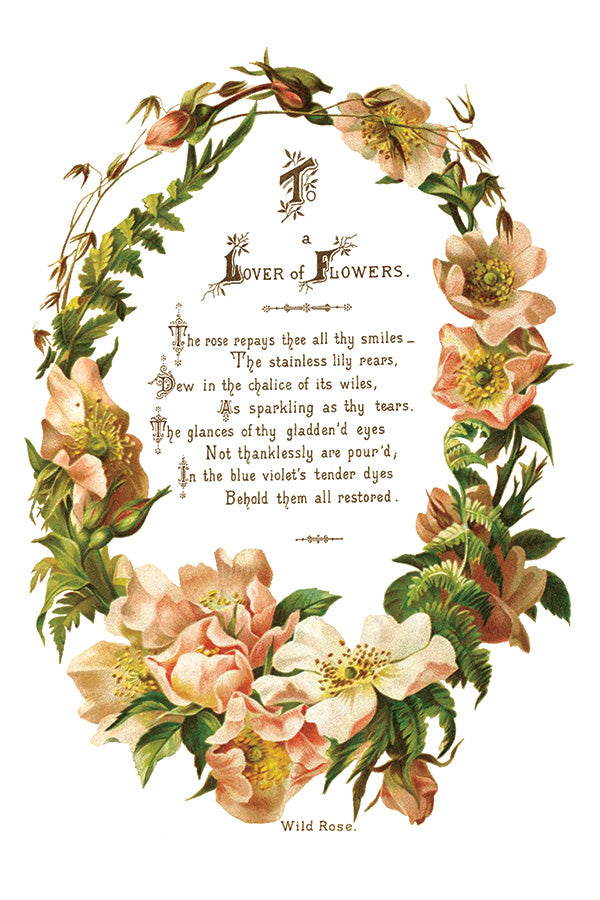Lover of Flowers IOD Transfer 8×12