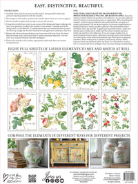 Rose Botanical  Decor IOD Transfer