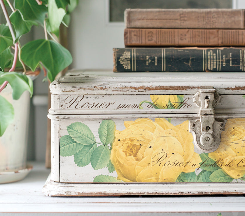 Rose Botanical  Decor IOD Transfer