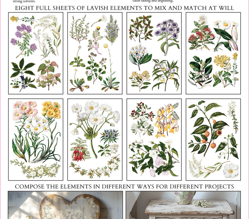 Sarah Featon’s Botanicals IOD Transfer 8x12 Pad