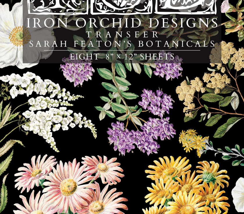 Sarah Featon’s Botanicals IOD Transfer 8x12 Pad