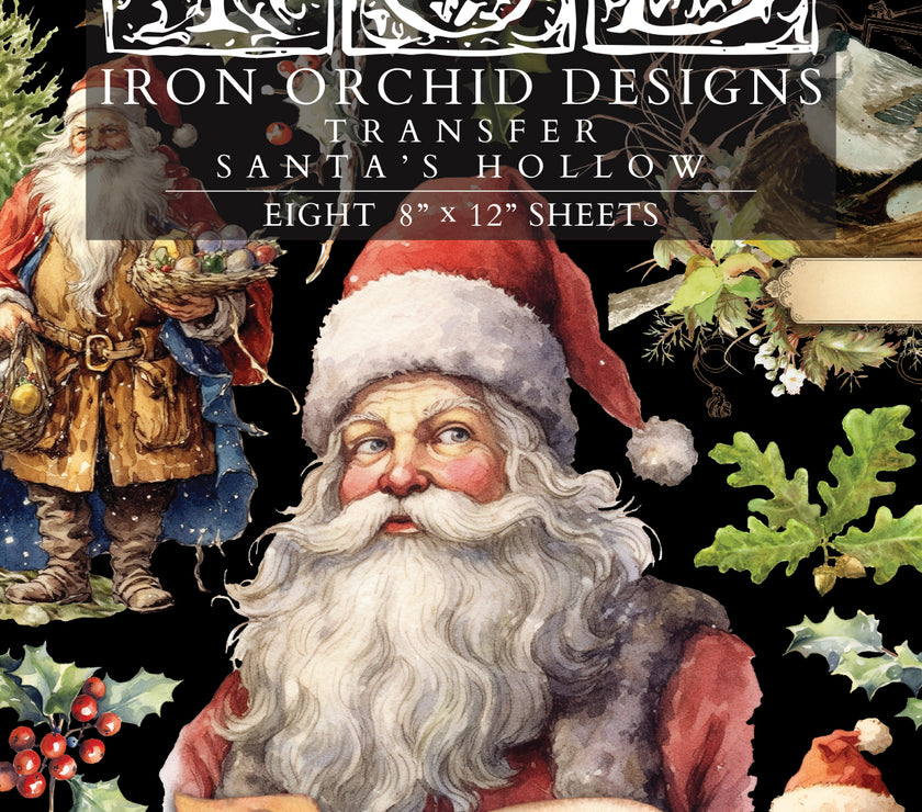 Santa's Hollow IOD Transfer 8x12 Pad